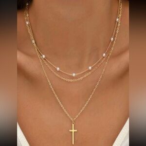 Gold Cross Necklace